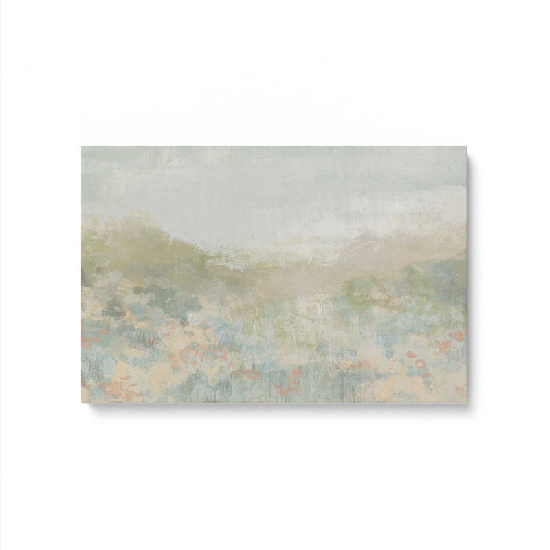 «Dreamy Meadow I» par June Erica Vess, reproduction d'art sur toile, H 12 po x l 18 po, Toile tendue, Sans objet