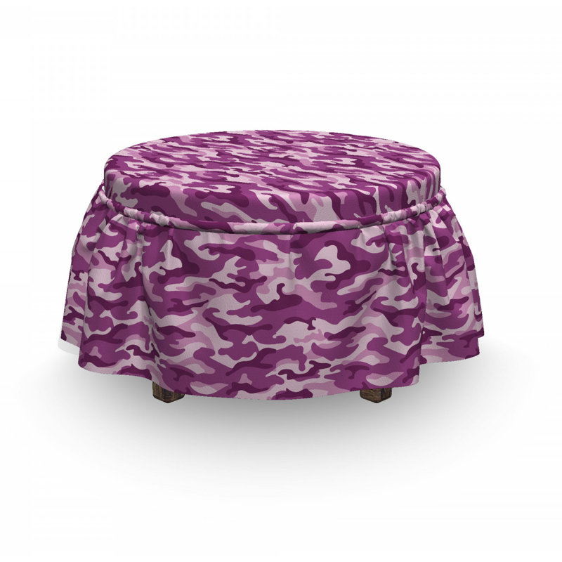 Housse pour repose-pieds de camouflage exotique