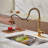 Bolden CASAINC 1.8 GPM Spring Neck Pull Down Kitchen Faucet with Deck Plate-93965523