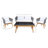 Egidija 4 - Person Patio Conversation Set with Cushions-1824278801