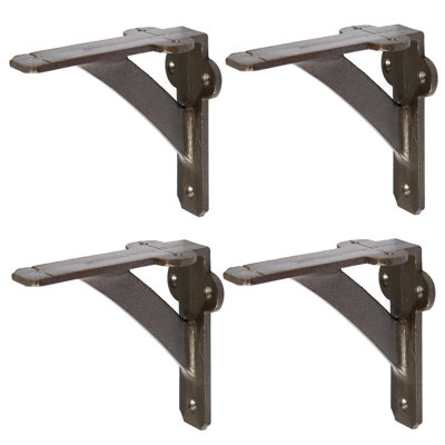 Hammer & Tongs - Iron Shelf Bracket - D100mm - Raw