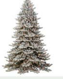 Arbre de Noël artificiel enneigé avec lumière chaude pré-éclairé, 9
