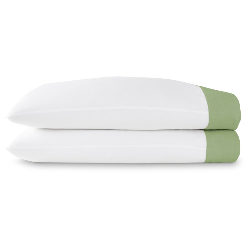 Mandalay Cuff 200 Thread Count 100% Cotton Pillowcase, Standard, Blush