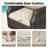 4-Person PE Wicker Outdoor Patio Set with Loveseat,Chairs,Black Coffee Table & Beige Cushion-37233400