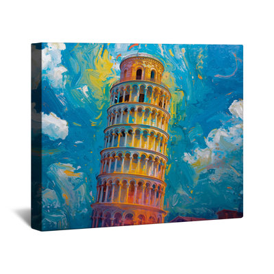 Leaning Tower Of Pisa Canvas Gallery Wrap in Many Sizes