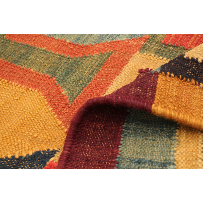 Tapis zone en laine 9 pi 3 po x 11 pi 11 po one-of-kind-noué la new age anatolian