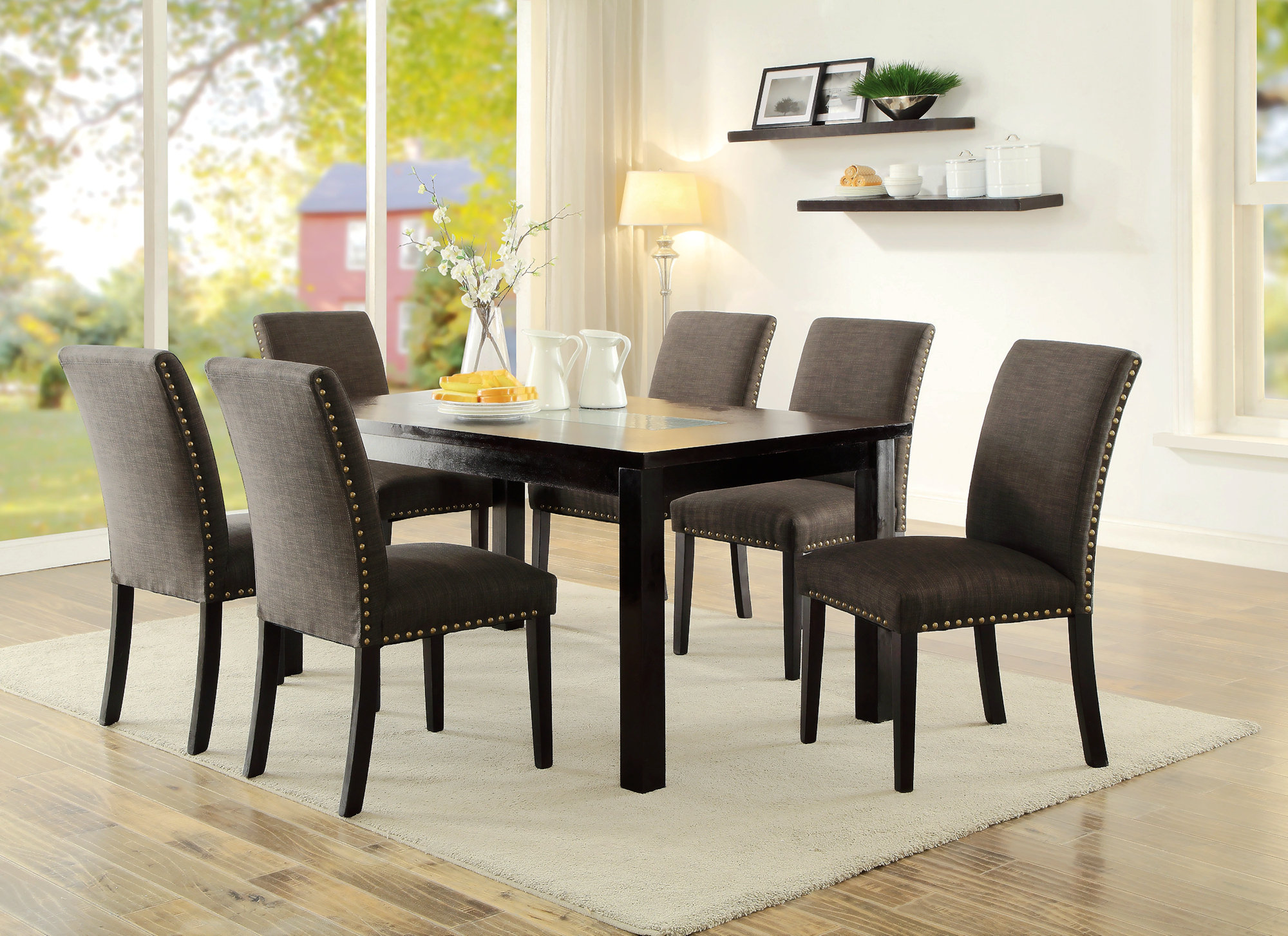 Red Barrel Studio Lasheia Rectangular 36'' L x 60'' W Dining Set | Wayfair