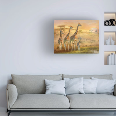 Girafe sur toile par Trudi Simmonds