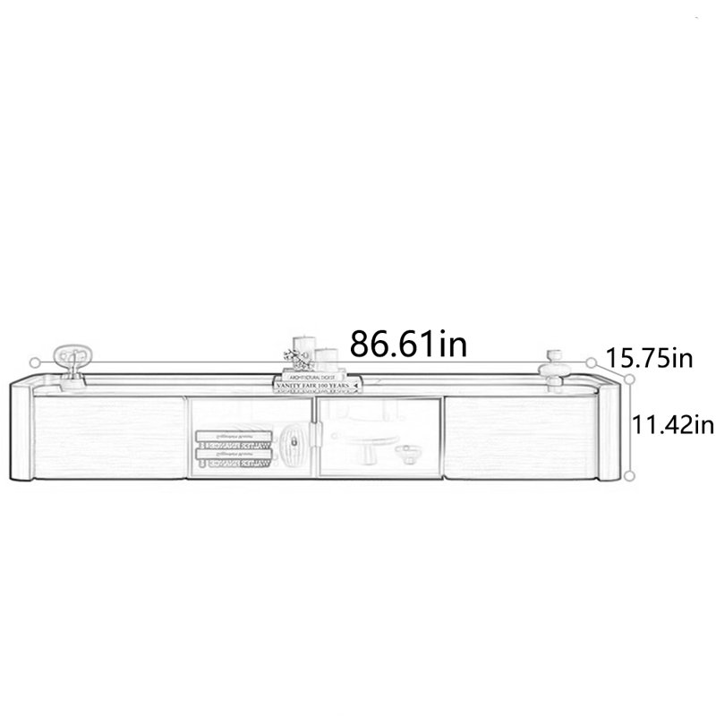 Meuble télé Creative, 86.61"