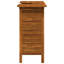 Table de bar en bois d'acacia massif brun chaud 43,3 x 19,7 x 41,3 po