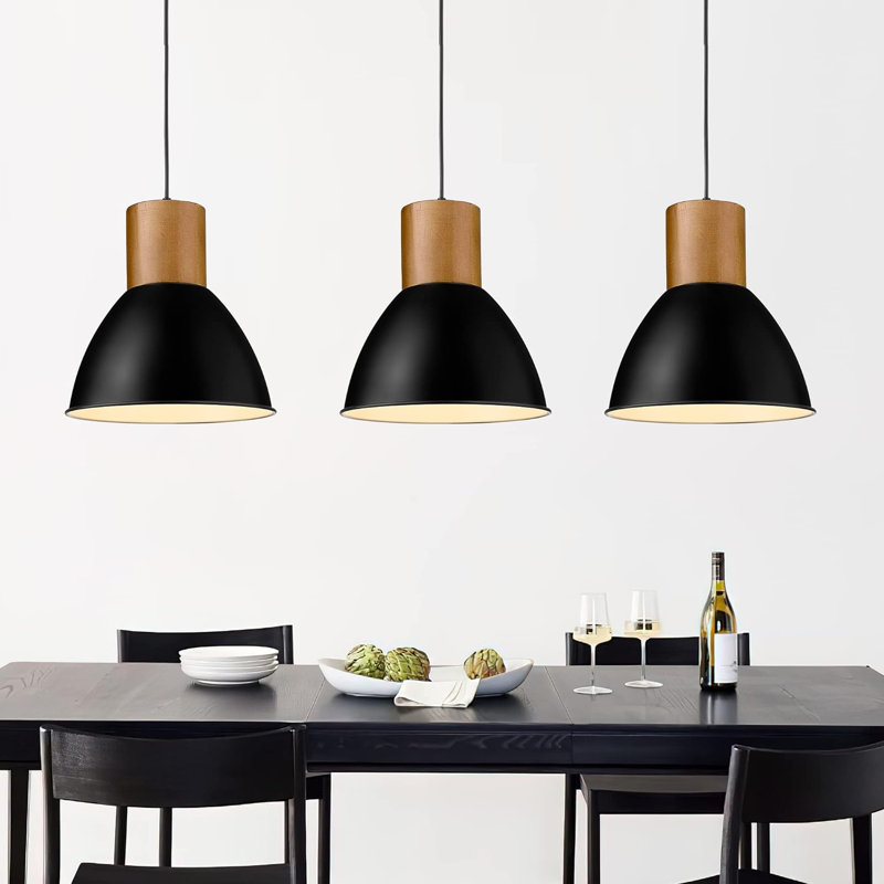 Deryl 3 - Light Brushed Brass LED Single Pendant