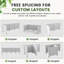 Paravent d'extérieur 50 po L x 49 po H
