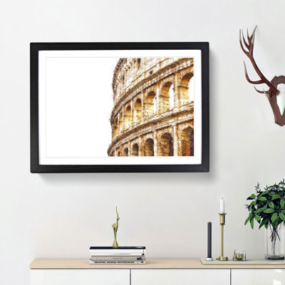 Colosseum in Rome Italy - Picture Frame Graphic Art Print