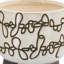S / 2 pot à fleurs griffonné 6/8 po, beige