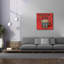 «Epic Graffiti« Enjoy The Show Red »par Wild Apple, art mural sur toile, 37 po x 37 po-87320751