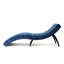 Chaise longue antique en velours bleu marine pour une expérience confortable avec base stable-121074014