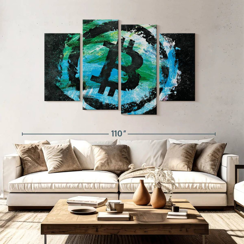 Logo Kerner Bitcoin X, H 54 po x l 84 po