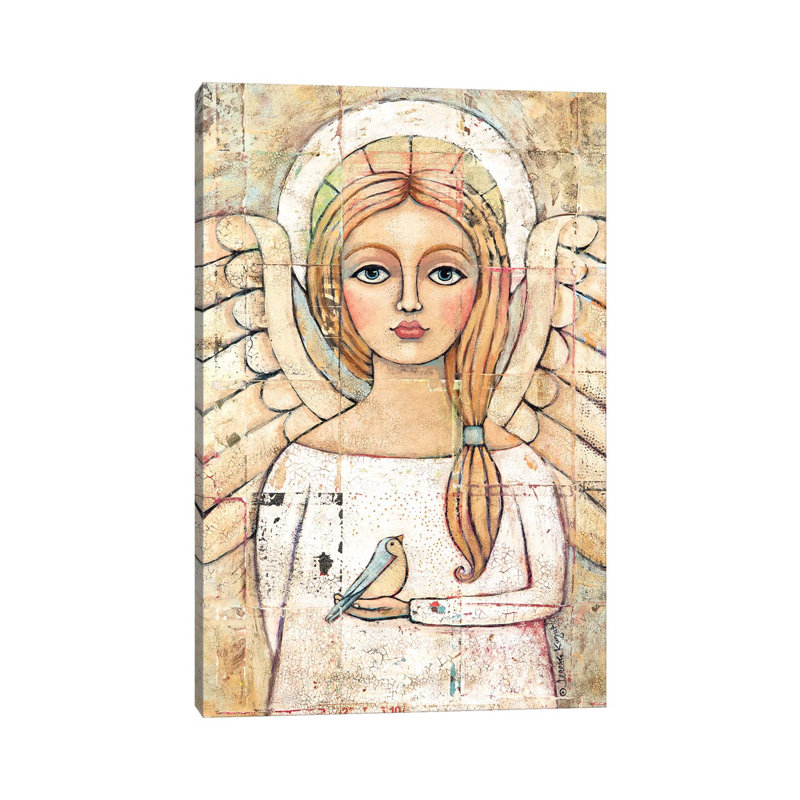 Angelic Vision 1 Piece Wrapped Canvas Wall Art, 20.32 cm H x 30.48 cm W