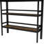 Lit mezzanine simple en métal avec tablette de rangement, lit mezzanine avec échelle facile à monter et garde-corps pour enfants, noir