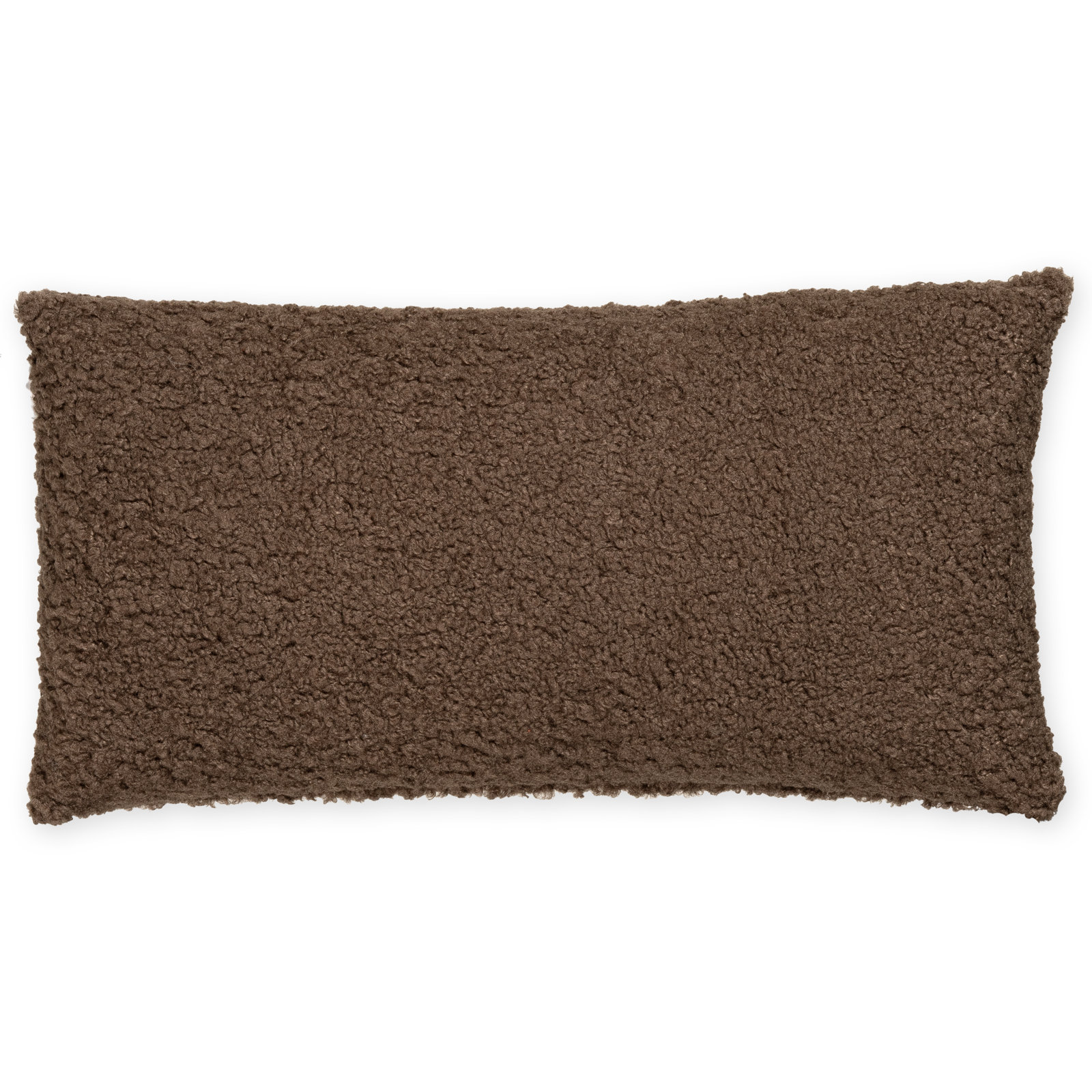 Solid Throw Pillow, Polyester, Brown, 
Rectangle 14"H x 26"W