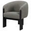 Fauteuil d'appoint rembourré brun Maciel