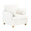 Chaise longue en velours côtelé avec coussins extensibles et amovibles pour un nettoyage facile-1738838056