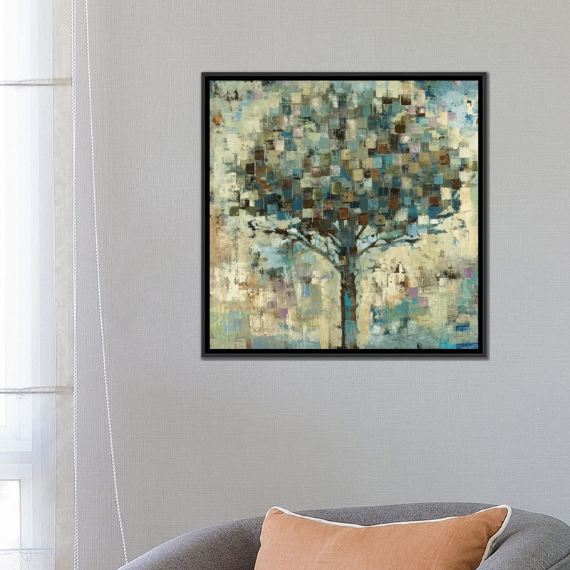«Sun Shower», reproduction sur toile, H 18 po x l 18 po x P 1,5 po, Toile avec cadre noir, Pas de tapis