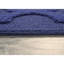 Tapis bleu marine à motif de treillis-1591451958