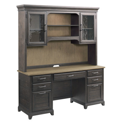 Caliya Solid Wood Credenza Desk