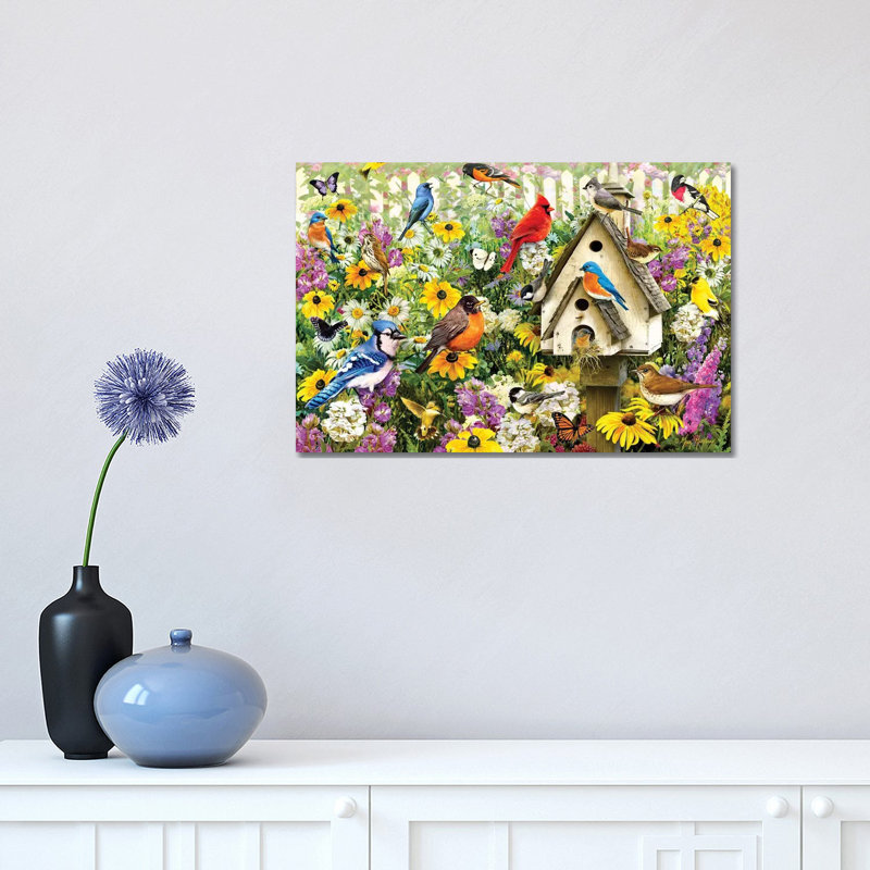 "Chapel Birds" par Greg & Company, impression, Toile tendue, Pas de tapis, H 12 po x l 18 po x 1,5 po