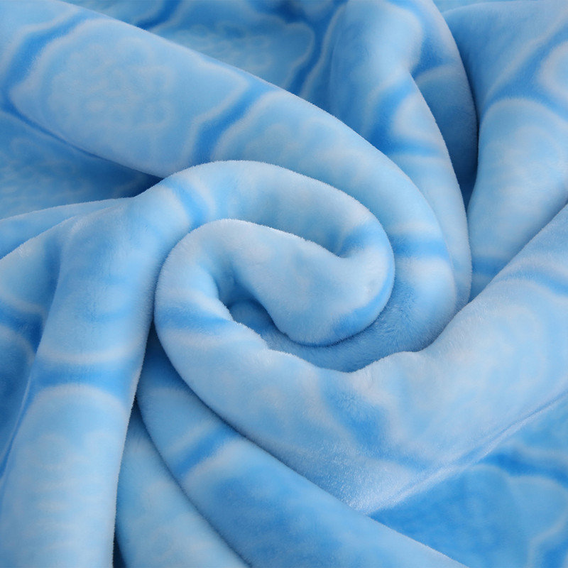Couverture épaisse pour lit moelleux, couverture en molleton double face 2 plis, 87 po x 94 po, couverture chaude et confortable pour toutes les saisons