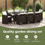 Elijio 8 - Person Patio Dining Set with Rectangular Table-127872241