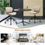 Metro Lane Blasa Linen Office Chair-99048543