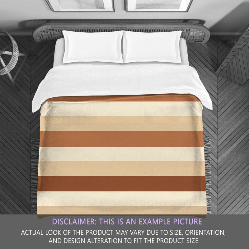 Striped Comforter, Brown/Beige, Twin Comforter