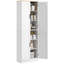 Garde-manger autoportant 67 po, armoire de rangement 4 portes avec tablettes réglables, armoire de cuisine avec portes et tablettes