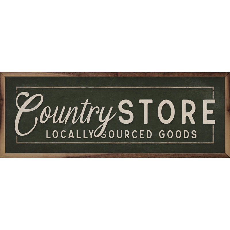 Bordure noire Country Store, Vert, L 48 po x H 16 po