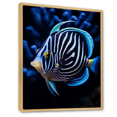 " Coral Butterflyfish Indigo Intensity And Ivory "
