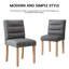 Aaroon 48cm H Upholstered Upholstered Back Side Chair in White-847915246