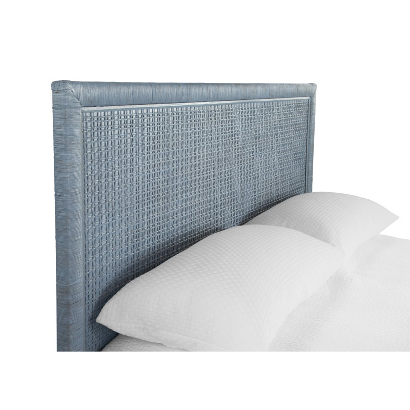 Naples Rattan Headboard, Antique Black, Twin