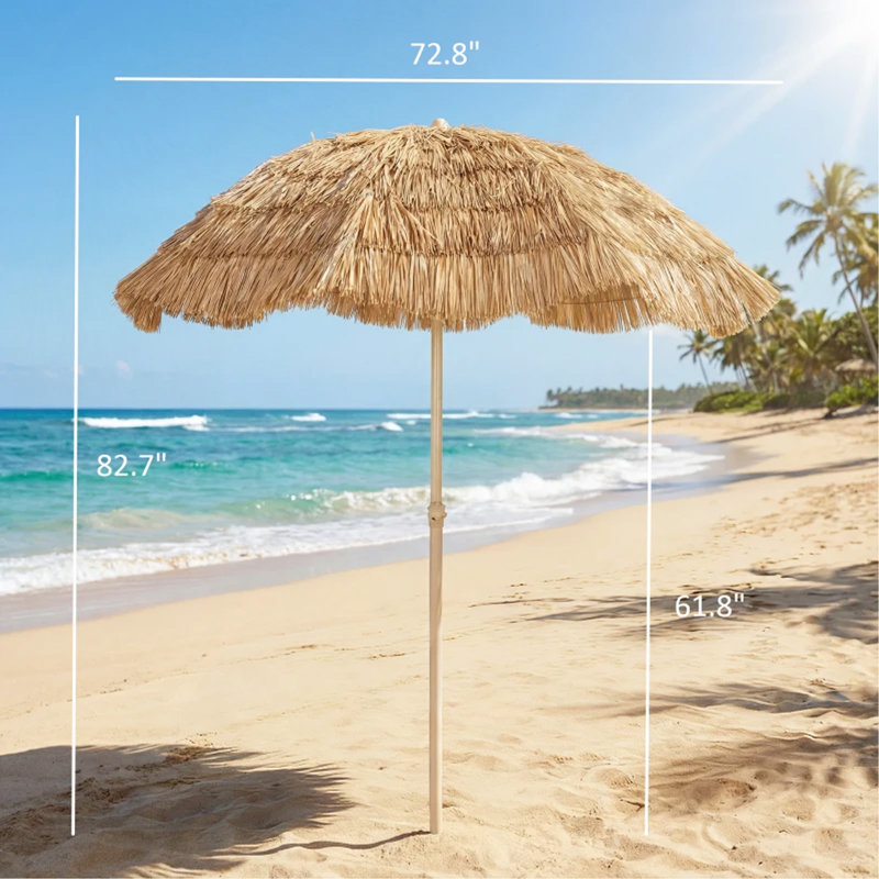 Parasol de jardin de style hawaïen pour terrasse