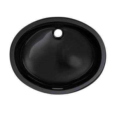 TOTO® Dantesca® Oval Undermount Bathroom Sink, Ebony