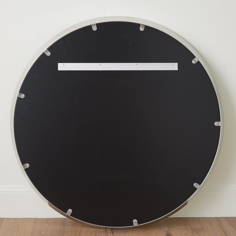 Hudson Round Metal Mirror, 40"H x 40"W x 2"D