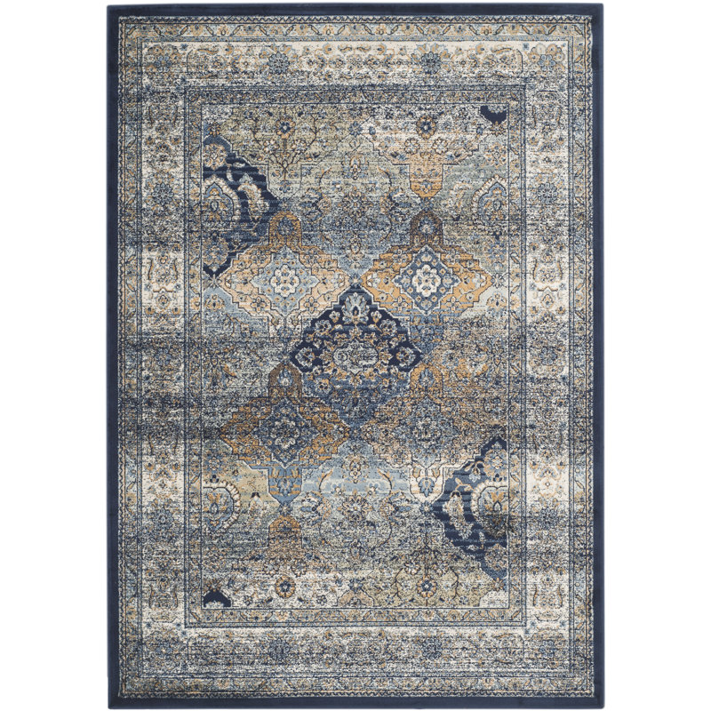 Tapis oriental 100% viscose Persian Garden, Rectangle 6 pi 7 po x 9 pi 6 po