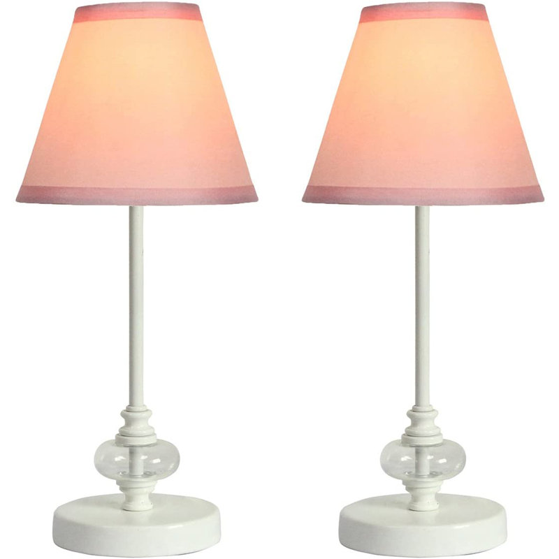 Marcelina Metal Table Lamp, Pink