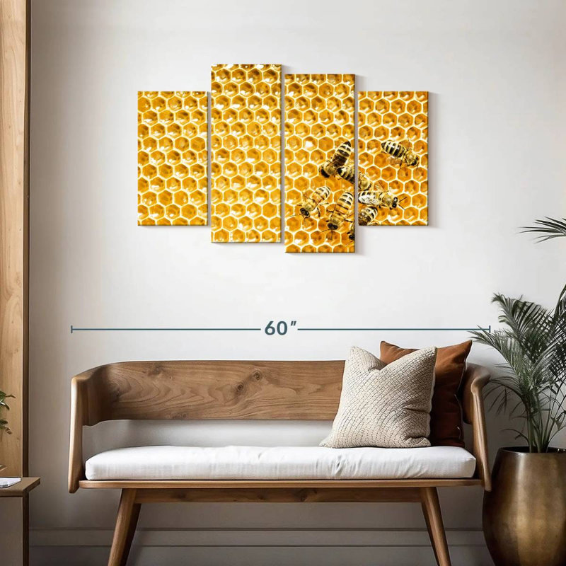 Abeilles Brampt, H 27 po x l 43 po