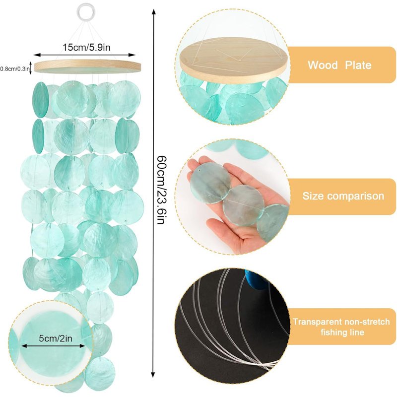 Turquoise Shell Wind Chime