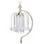 Lampe de table en cristal doré 27 po - Design de lustre moderne en métal pour le salon et la chambre à coucher-867283180