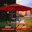 Parasol de marché avec manivelle à bouton-poussoir inclinable pour le jardin-1026773530