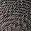Pouf moderne tricoté en gris foncé pour animal de compagnie - Fascination faite à la main, 20 po x 14 po Grace ronde, 20 po