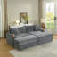Canapé avec 2 coussins décoratifs et un repose-pieds, Canapé Comfy Sofa-129691926